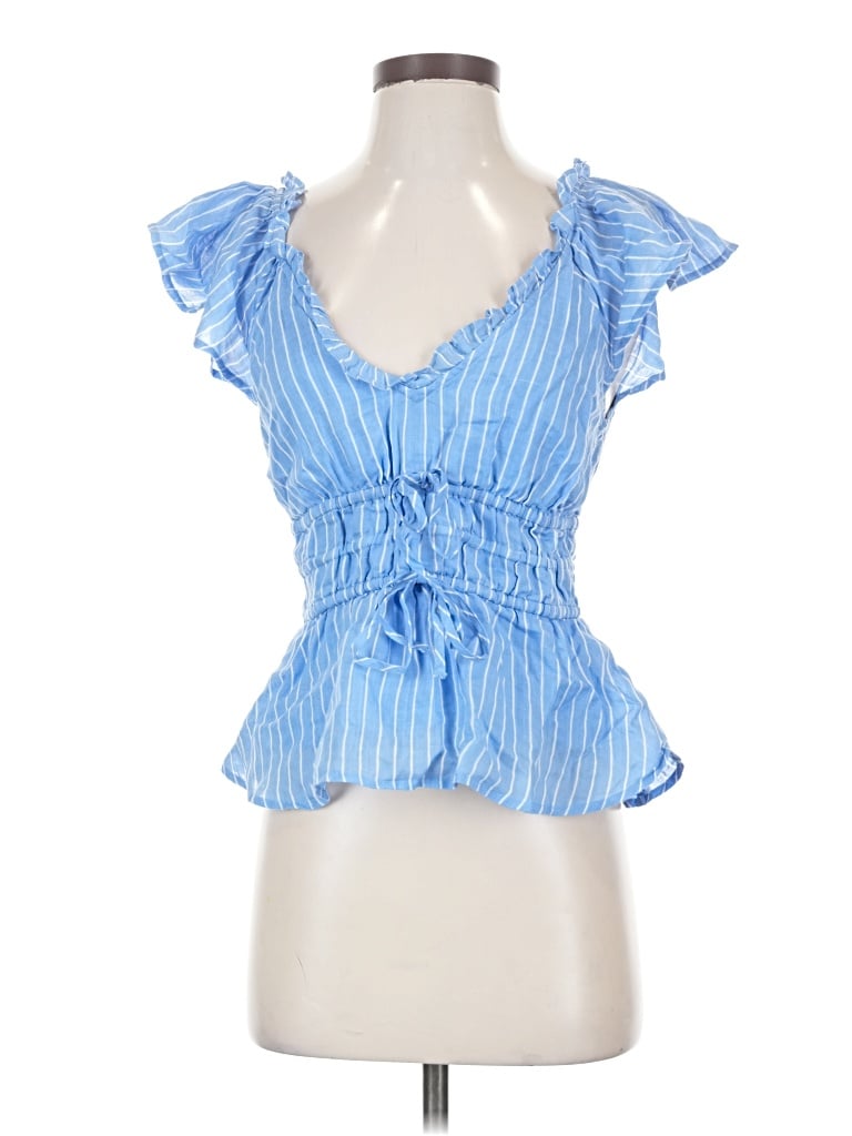 Pre-owned Jcrew Sleeveless Blouse In Blue