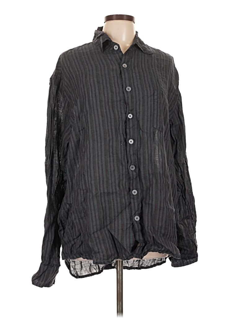 Pre-owned Cp Shades Long Sleeve Button Down Shirt In Black