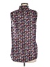 Maison d' Amelie 100% Polyester Floral Black Sleeveless Blouse Size M - photo 2