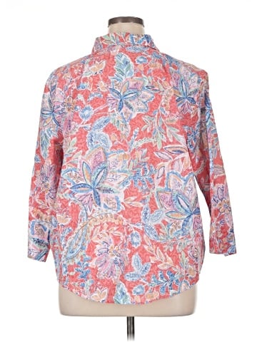 Alfred Dunner 3/4 Sleeve Button-Down Shirt (view 2)