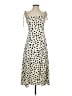 Lulus 100% Polyester Animal Print Ivory Casual Dress Size S - photo 1