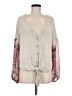 Hummingbird Tan Long Sleeve Blouse Size M - photo 1