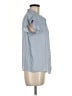 Maison d' Amelie 100% Polyester Blue Short Sleeve Blouse Size M - photo 4