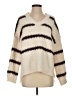 Fate 100% Polyester Stripes Ivory Pullover Sweater Size S - photo 1