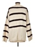 Fate 100% Polyester Stripes Ivory Pullover Sweater Size S - photo 2