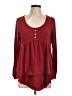 Unbranded Burgundy Long Sleeve Blouse Size L - photo 1