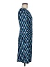 Kasper Print Blue Casual Dress Size 6 Petite - photo 4