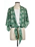 Leon Max 100% Polyester Green Kimono Size L - photo 1
