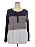 Amaryllis Gray Long Sleeve Henley Size 2X - photo 1