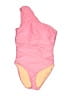 J.Crew Color Block Pink One Piece Swimsuit Size 16 - photo 1