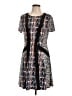 BCBGMAXAZRIA Graphic Black Casual Dress Size L - photo 1