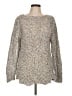 Ann Taylor LOFT Tweed Silver Wool Pullover Sweater Size L - photo 1