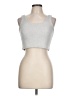 If It Were Me 100% Polyester Silver Tank Top Size L - photo 1