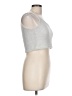 If It Were Me 100% Polyester Silver Tank Top Size L - photo 4