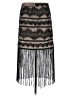 Vineet Bahl 100% Nylon Black Formal Skirt Size 8 - photo 1