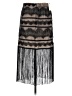 Vineet Bahl 100% Nylon Black Formal Skirt Size 8 - photo 2