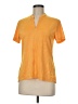 Nike 100% Polyester Orange Short Sleeve Polo Size M - photo 1