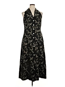 coldwater creek dresses cocktail and party Coldwater Creek Maxi Dress Womens Size PM M Petite Stretch Velour Velvet Floral