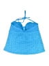 Catalina Chevron-herringbone Blue Swimsuit Top Size 12 - photo 2