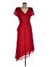 DressBarn 100% Polyester Red Cocktail Dress Size 6 - photo 1