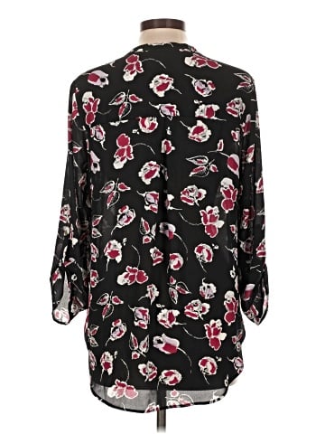 Black Rainn 3/4 Sleeve Blouse (view 2)