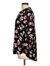 Black Rainn 100% Polyester Floral Black 3/4 Sleeve Blouse Size L - photo 5