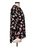 Black Rainn 100% Polyester Floral Black 3/4 Sleeve Blouse Size L - photo 4