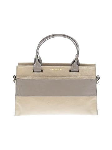 Halston Leather Satchel (view 1)