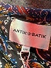 Antik Batik 100% Silk Paisley Blue Long Sleeve Silk Top Size S - photo 7