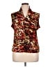 Jones Studio Animal Print Brown Sleeveless Blouse Size XL - photo 1
