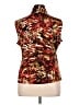 Jones Studio Animal Print Brown Sleeveless Blouse Size XL - photo 2