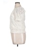 Express 100% Polyester Ivory Short Sleeve Blouse Size XL - photo 5