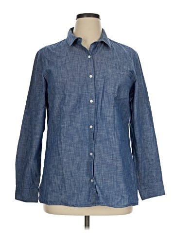 Banana Republic Factory Store Long Sleeve Button-Down Shirt (view 1)