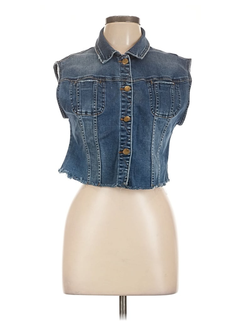 Pre-owned Lola Jeans Denim Vest In Blue
