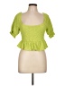 Forever 21 Green Short Sleeve Top Size L - photo 1