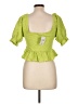 Forever 21 Green Short Sleeve Top Size L - photo 2