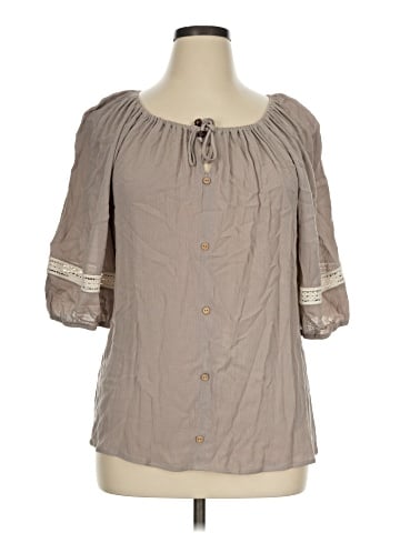 AGB 3/4 Sleeve Blouse (view 1)