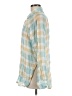 Lovestitch 100% Cotton Plaid Teal Long Sleeve Button-Down Shirt Size M - photo 5