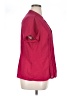 Dana Buchman 100% Polyester Burgundy Short Sleeve Blouse Size XL - photo 4