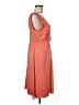 Unbranded 100% Silk Orange Cocktail Dress Size 8 - photo 4