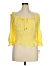 A. Byer 100% Polyester Yellow 3/4 Sleeve Blouse Size XL - photo 1