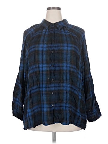 Angie 3/4 Sleeve Button-Down Shirt (view 1)