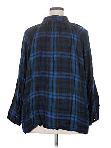 Angie 3/4 Sleeve Button-Down Shirt (view 2)
