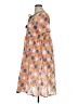 Echo Print Orange Casual Dress Size XL (estimated) - photo 5