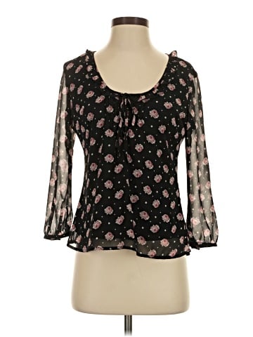 Tulle 3/4 Sleeve Blouse (view 1)