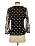 Tulle Black 3/4 Sleeve Blouse Size XS - photo 2