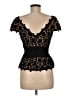 Tadashi Black Short Sleeve Top Size 6 - photo 2
