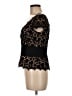 Tadashi Black Short Sleeve Top Size 6 - photo 5