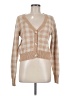William Rast Checkered-gingham Tan Cardigan Size M - photo 1