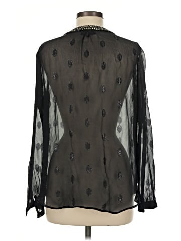 Hale Bob Long Sleeve Silk Top (view 2)